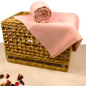 Mušelínová látková plena 1ks NIAM růžová