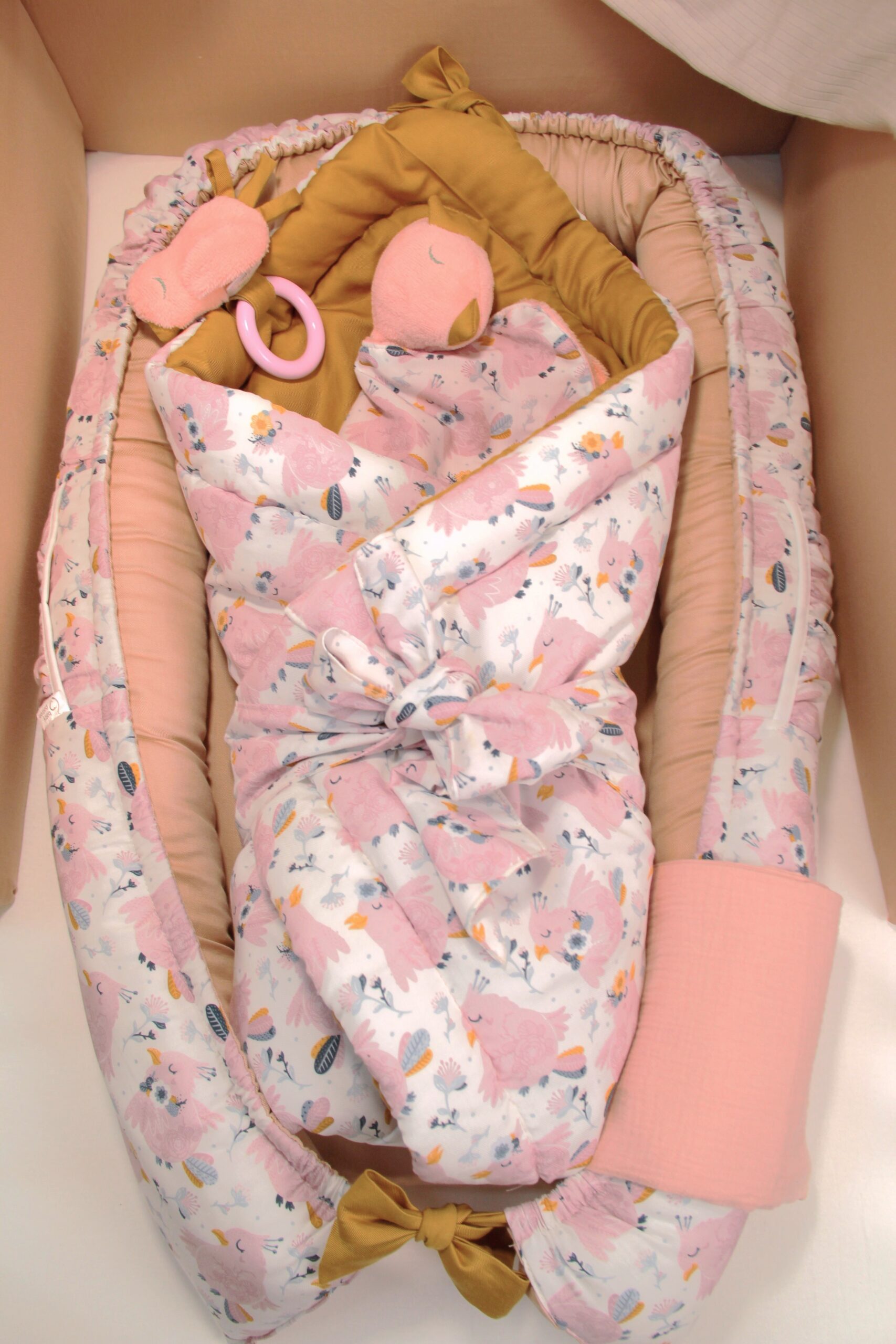 Rychlozavinovačka s mašlí DABIE růžová