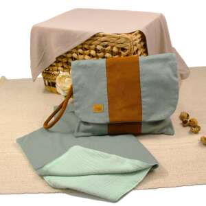 Pratelná přebalovací taška s podložkou MIMMA BAG mint