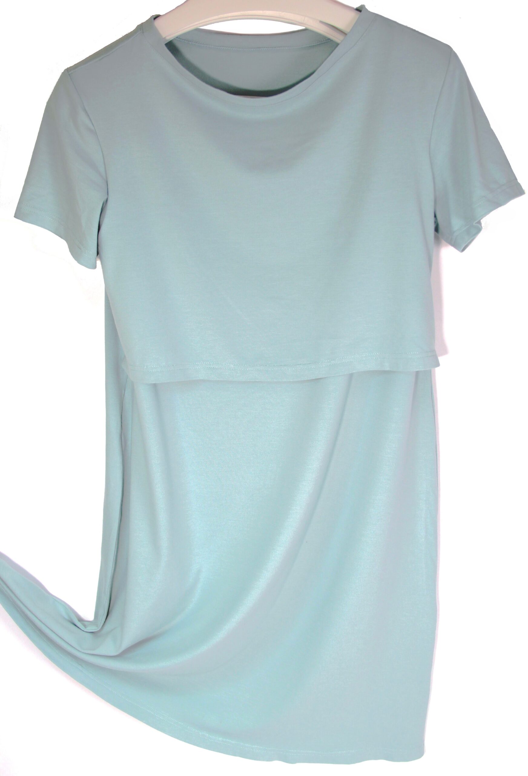 Těhotenská a kojící noční košile NENNA mint - Obrázek 2