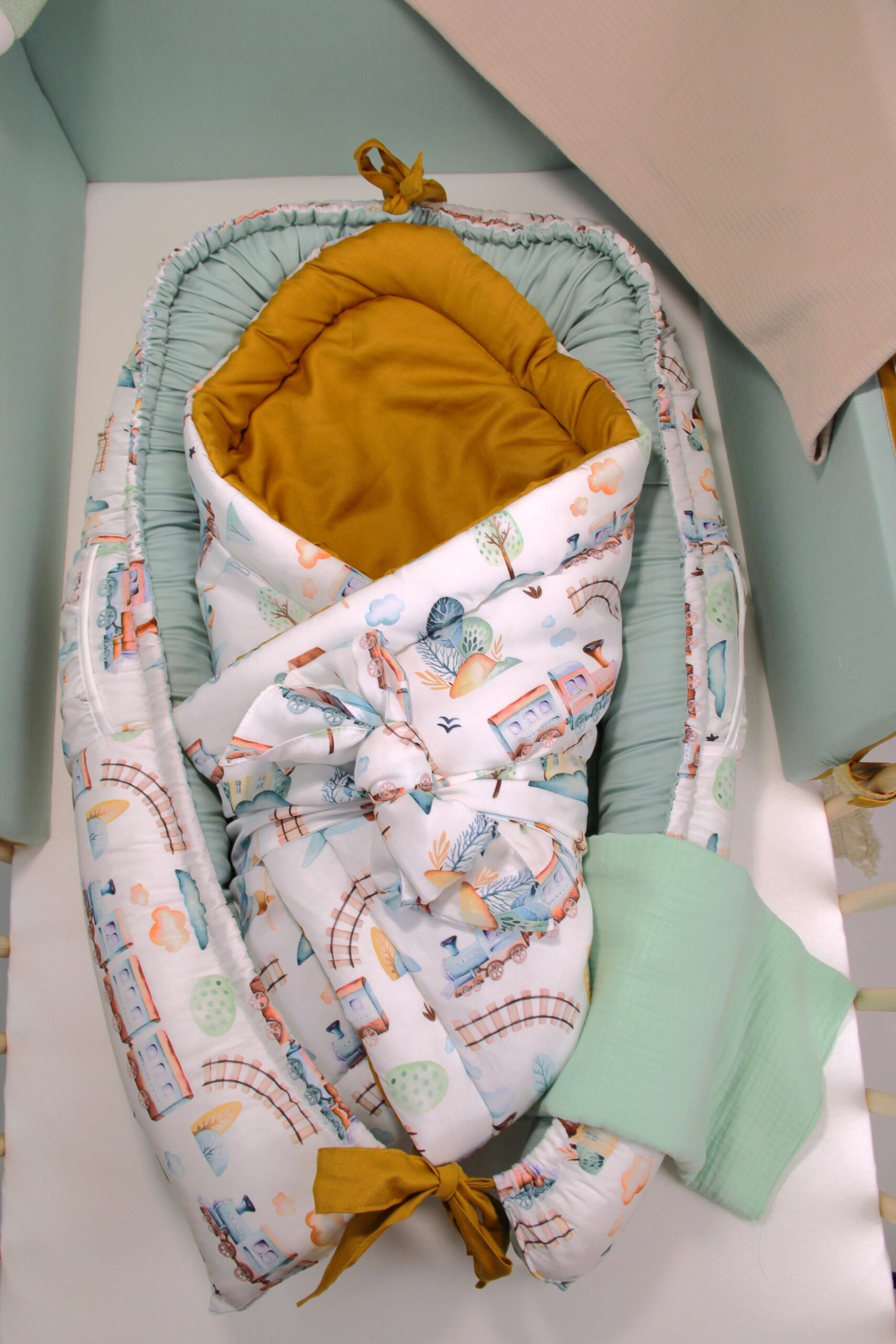 Rychlozavinovačka s mašlí DABIE mint