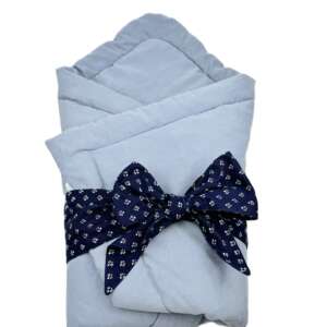 Rychlozavinovačka s mašlí DABIE modrotisk s modrou