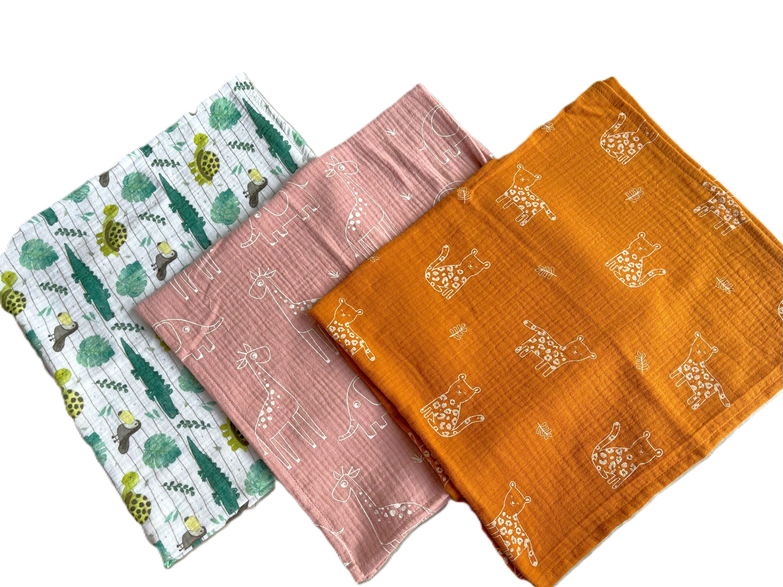 Mušelínová látková plena NIAM PANTER malá 1ks - Obrázek 2