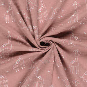 Mušelínová látková plena NIAM ŽIRAFA malá 1ks